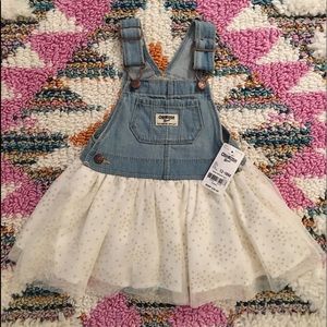 NWT Oshkosh Skirt Overalls - sz 12-18 month